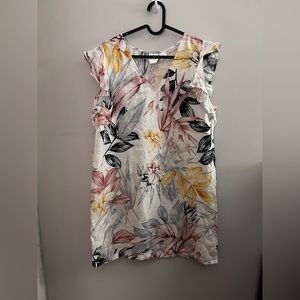 C&C California light color floral dress